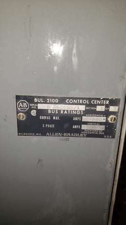 Allen-Bradley, #DC-120, Metered Input MCC, 2000 A horiz, 600 VAC, 3 phase, AS-IS - Image 3