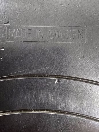 12" Skand Sweden Fabricks #AB, 3-jaw lathe chuck, 4"hole, D1-6 mount, 2 pc adjustable jaws - Image 6
