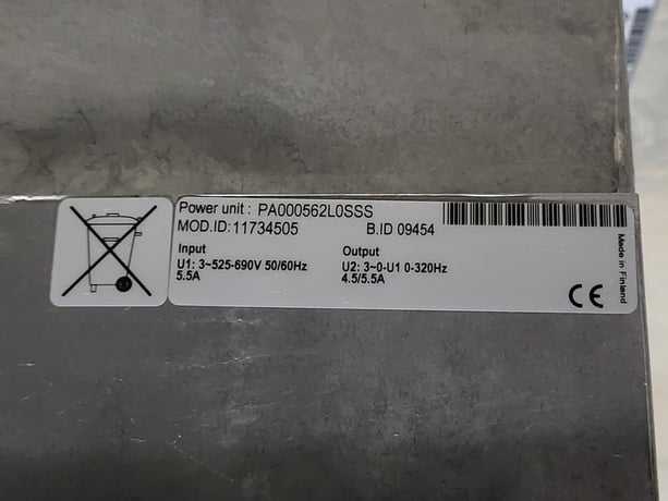 Vacon frequency converter, NXS00056A2L0SSSA1A2000000, like new - Image 3