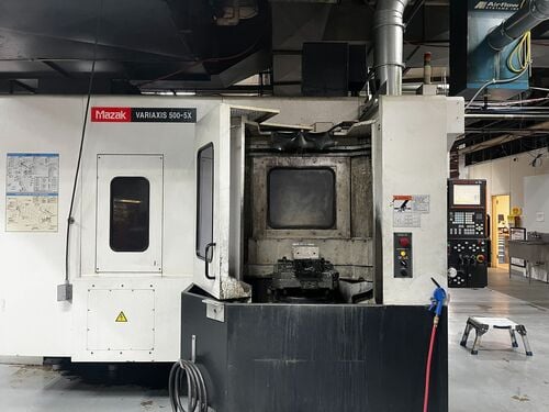 Mazak #Variaxis-500-5X, CNC vertical machining center, 120 automatic tool changer, 20" X, 20" Y, 18.1" Z - Image 3