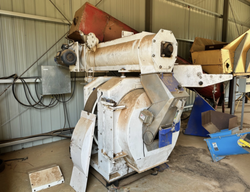 Buhler 500 HP Pellet Mill, Sedberry 125 HP Hammermill, 12" x 20' Screw Conveyor - Image 2