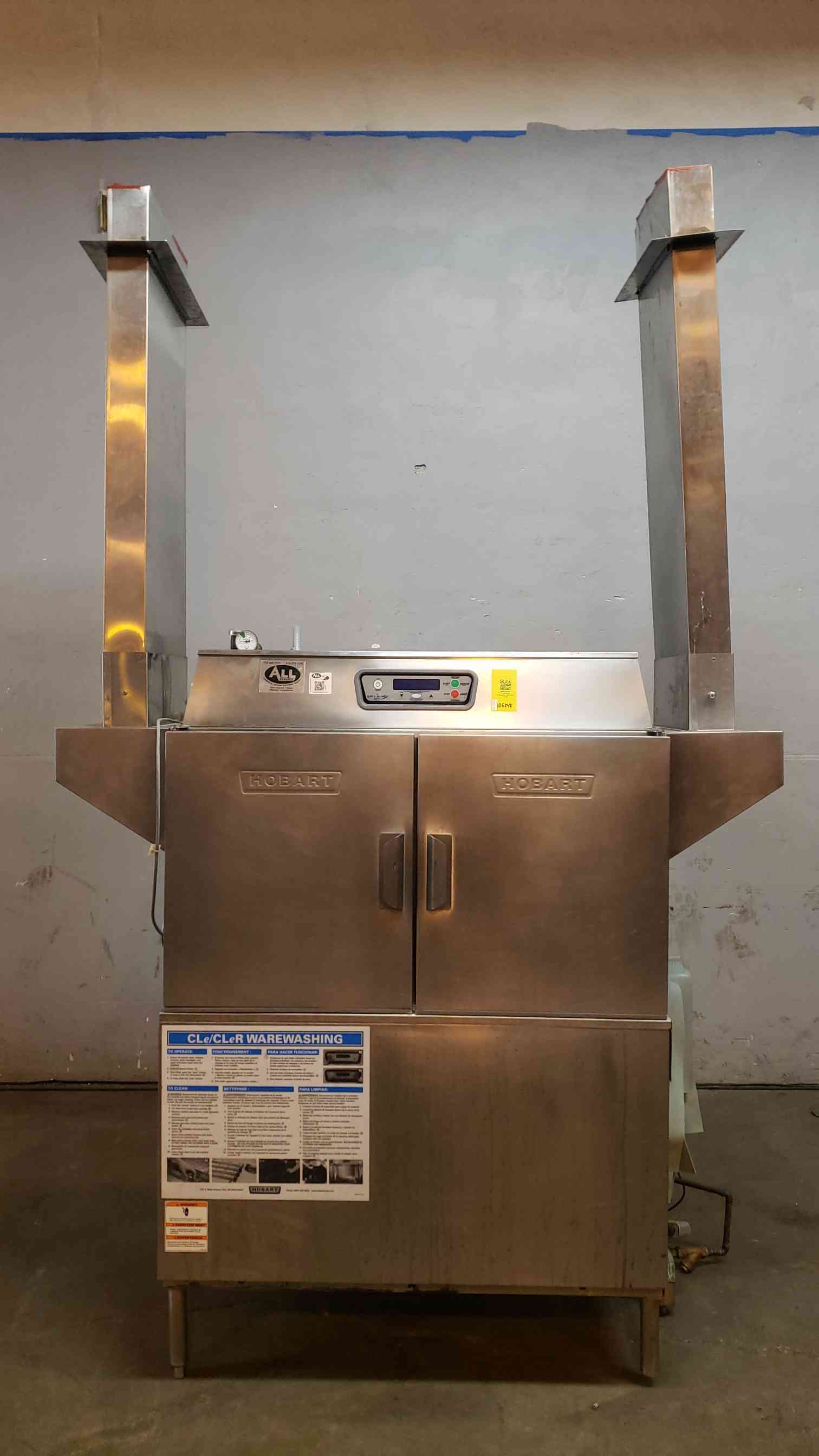 Hobart # CL44E, Commercial Dishwasher, 5 ft./min. Conveyor, 3 Phase, 480 V - Image 1