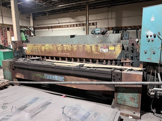 1/2" x 10' Wysong #1050, Mechanical Shear, 18 hold downs, AS-IS - Image 2