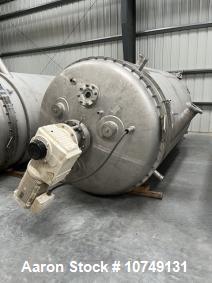 3000 gallon Gea-Niro, 304 Stainless Steel Reactor, Vertical, 43 psi @ 203°F., 6' 6" diameter, 9' 6" straight - Image 2