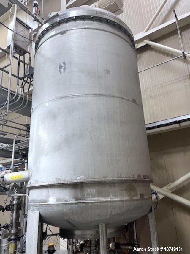 3000 gallon Gea-Niro, 304 Stainless Steel Reactor, Vertical, 43 psi @ 203°F., 6' 6" diameter, 9' 6" straight - Image 7