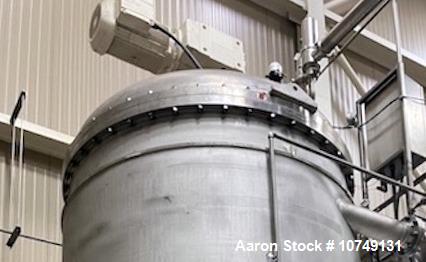 3000 gallon Gea-Niro, 304 Stainless Steel Reactor, Vertical, 43 psi @ 203°F., 6' 6" diameter, 9' 6" straight - Image 8