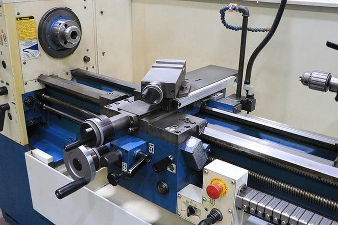 14" x 40" Romi #T-14, engine lathe, 7" swing over cross slide, inch/metric, 3-jaw 6" chuck, 2-Axis digital - Image 4
