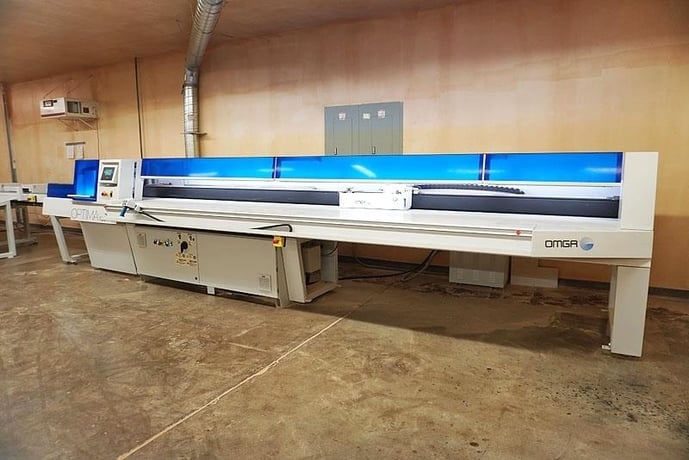 Omga #Optima-120-4200-CE, Pushfeed Optimizing & Defecting Cut-Off Saw System, 12" width x 4.94" thick - Image 3