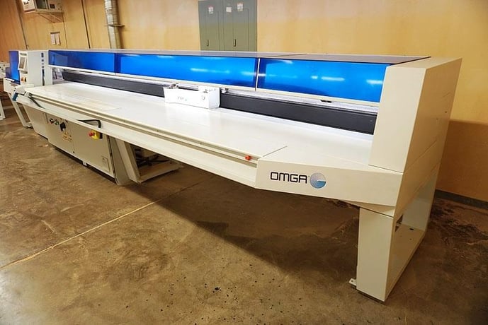 Omga #Optima-120-4200-CE, Pushfeed Optimizing & Defecting Cut-Off Saw System, 12" width x 4.94" thick - Image 4