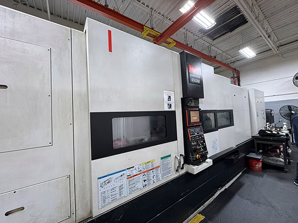 Mazak #Cybertech-4500M, CNC Lathe, 33.8" Swing, 21" Chuck, 5.5" Bar, 31.88" Turn diameter, 120" Cut length - Image 3