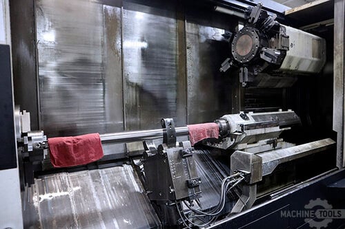 Mazak #Cybertech-4500M, CNC Lathe, 33.8" Swing, 21" Chuck, 5.5" Bar, 31.88" Turn diameter, 120" Cut length - Image 8