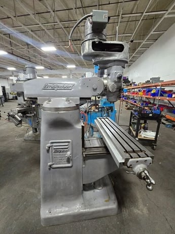 Bridgeport #Series-I, vertical knee mill, 9" x42"tbl., 1 HP step pully head, 2-Axis digital read out, 80-2720 - Image 3