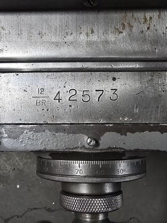 Bridgeport #Series-I, vertical knee mill, 9" x42"tbl., 1 HP step pully head, 2-Axis digital read out, 80-2720 - Image 10