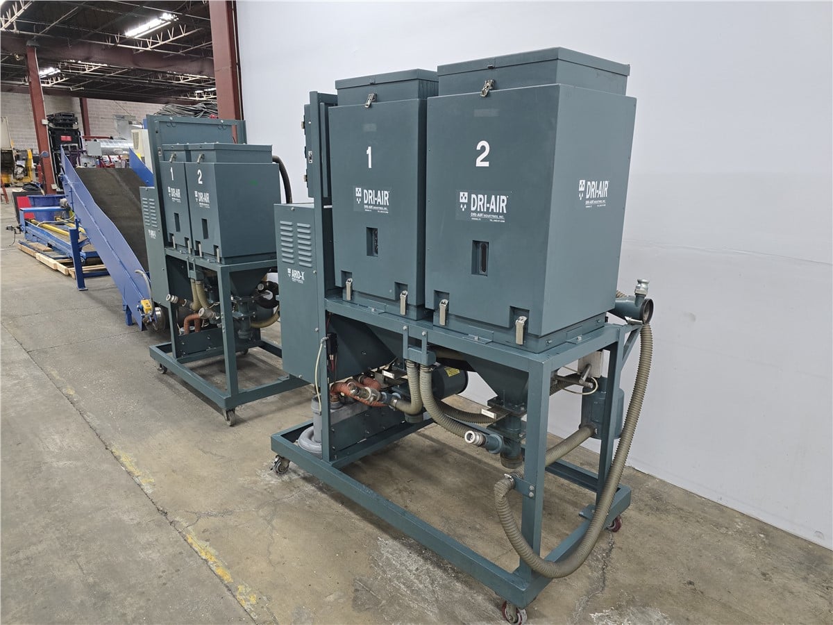 100 cfm, Dri-Air #ARID-X-100PDII, air dryer, dual hoppers, on casters - Image 3