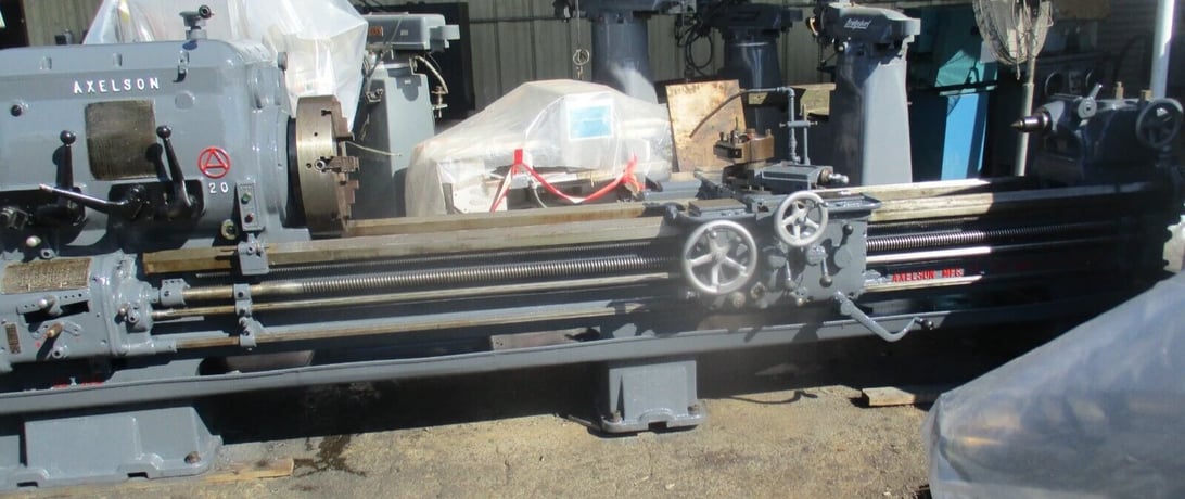 22" x 106" Axelson, oil country lathe, 9" throught hole & taper attachment - Image 1