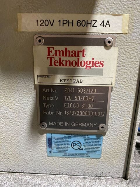 Emhart #ETF12AB, Stud Welder, Parts Only, 120 V - Image 7