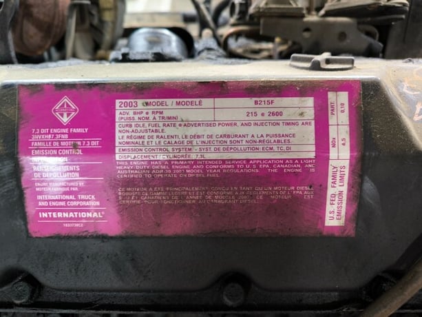 Ford #E350, Diesel Engine, 7.3 V8 International B215F w Turbo Truck, Used - Image 6