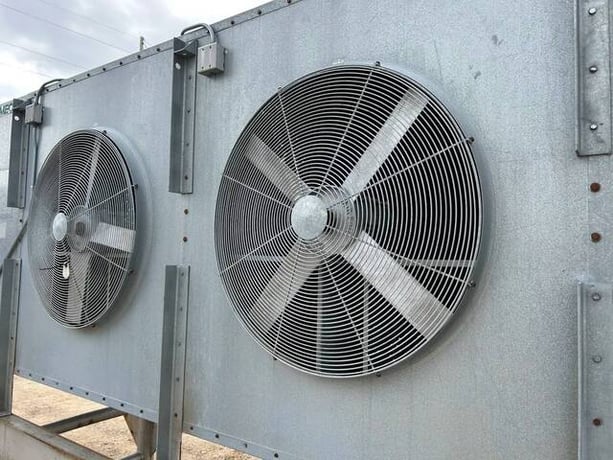 2 Fans, Imeco #FCL-62104-2-3, Ammonia Evaporator Coil, 23.7 TR, 39,642 cfm, R-717, direct expansion - Image 7