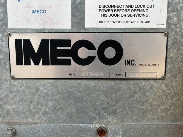2 Fans, Imeco #FCL-62104-2-3, Ammonia Evaporator Coil, 23.7 TR, 39,642 cfm, R-717, direct expansion - Image 9