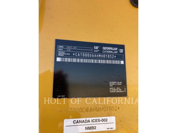 Caterpillar D6XE LGP, Crawler Dozer, 7286 hours, S/N: HMH01052, 2021 - Image 6