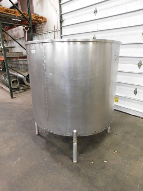 400 gallon Groen, 2 compartment open top Stainless steel tank, 54" diameter - Image 3