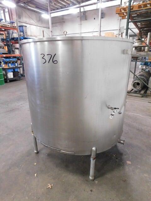 400 gallon Groen, 2 compartment open top Stainless steel tank, 54" diameter - Image 4