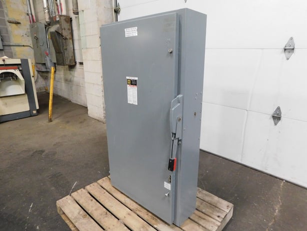400 Amp. Square D HU365, heavy duty safety switch, 600 VAC, 600 VDC, 3 phase - Image 4