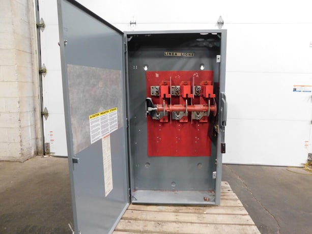 400 Amp. Square D HU365, heavy duty safety switch, 600 VAC, 600 VDC, 3 phase - Image 8