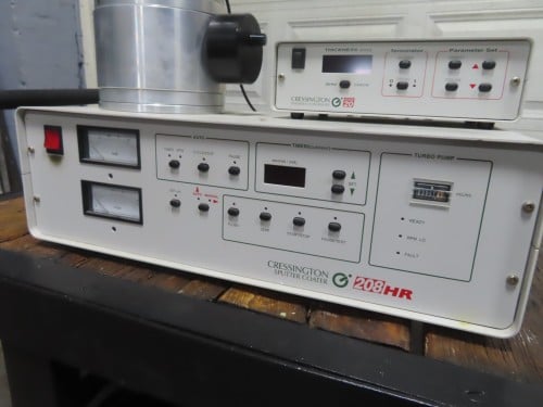 Cressington #208HR, sputter coater, MTM20 Control, vacuum pump, single phase - Image 1