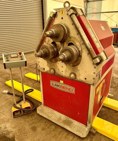 2" x 2" x 1/4" Akyapak #APK-61, Profile Rolling Machine, digital read out for bottom positions, 2010 - Image 1