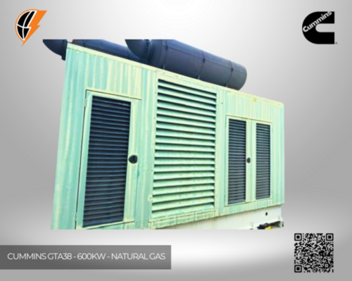 600 KW Cummins #GTA38, 1800 RPM, 480 Volts, enclosed, 261 hours - Image 10