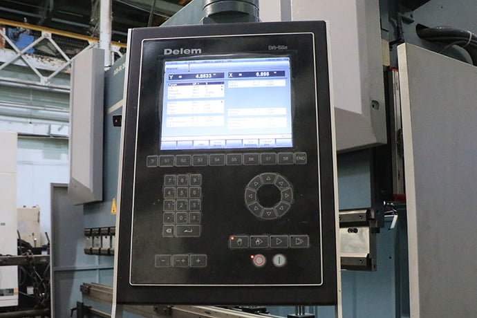 192.5 Ton, Durma #AD-R-30175, press brake, 10' overall, 1032" between housing, 10.4" stroke adj, 21" open - Image 4