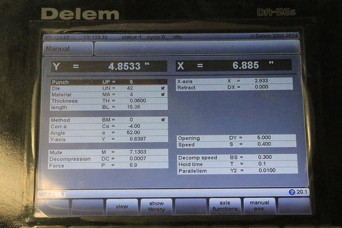 192.5 Ton, Durma #AD-R-30175, press brake, 10' overall, 1032" between housing, 10.4" stroke adj, 21" open - Image 5