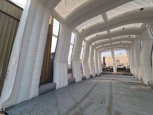 Mobile Environmental Solutions, 55' x 23' 6" x 22" mobile paint booth, like new - Image 1