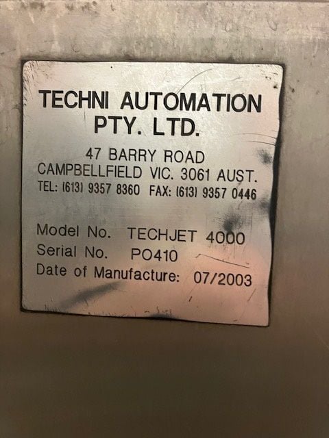 Techni #Techjet-4000, waterjet cutter, 76" x154" table, 60000 psi, good working condition, 2003 - Image 4
