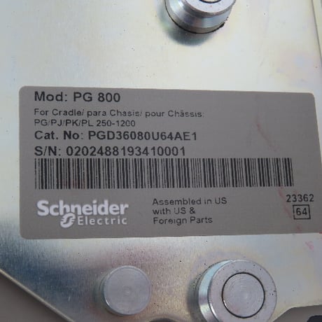 800 Amps, Schneider, PGD36080U64AE1 PG800, 600 Volts, 3-pole Micrologic circuit breaker, NIB - Image 2