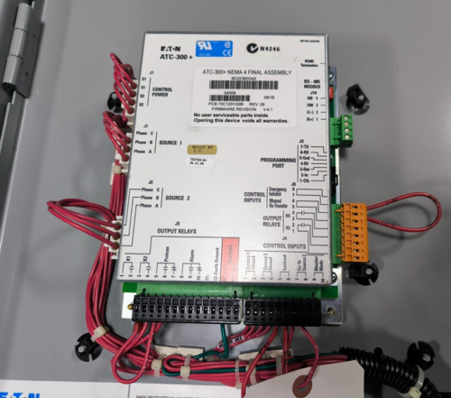 200 Amp. Eaton #ATC3C2X40200XSU, Transfer Switch, 120/480 VAC, 3PH 4P 3/4W Type 1 - Image 6