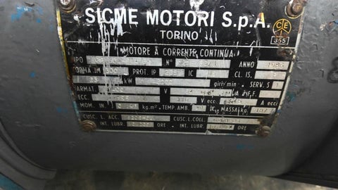 30.8 HP 3001 RPM Sicme Motori CS160L-PVA/B5, 23 KW DC motor, 1219/85/1, 400 VA - Image 2
