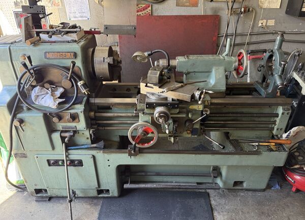 17" Mori Seiki #MS-850G, lathe, 25" gap swing, #6MT, 5 HP, 1800 RPM - Image 1