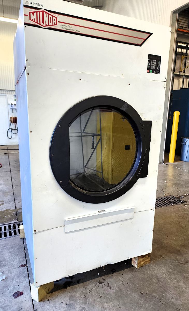 120 Lb. Milnor #MLG122D, Natural Gas Dryer, Reversing Basket, 415000 BTUH, 208 V, 2006 - Image 1