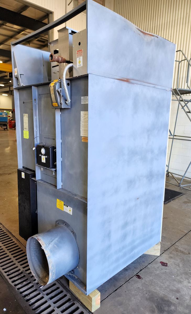 120 Lb. Milnor #MLG122D, Natural Gas Dryer, Reversing Basket, 415000 BTUH, 208 V, 2006 - Image 3