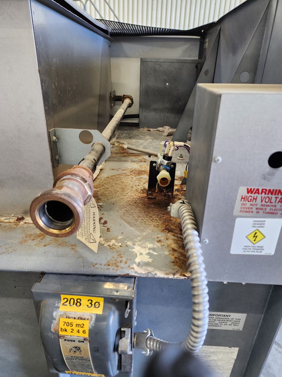 120 Lb. Milnor #MLG122D, Natural Gas Dryer, Reversing Basket, 415000 BTUH, 208 V, 2006 - Image 5