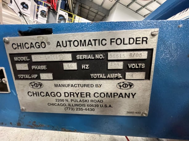 Chicago #Air-Chicago, Small Piece Folder, Rear Discharge Conveyor, 1.8 HP, 480 V, 2008 - Image 6