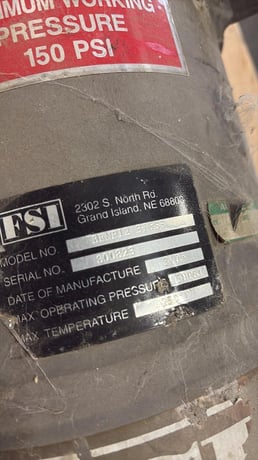 FSI #BFNP12, Filter, 316SS, 150 PSI, 250&deg;F, 2005 - Image 3