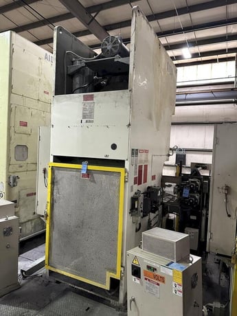220 Ton, Aida #NC1-2000(2), single crank gap frame press, 9.84" stroke, 17.72"Shut Height, 4.33"adj., 25-50 - Image 9