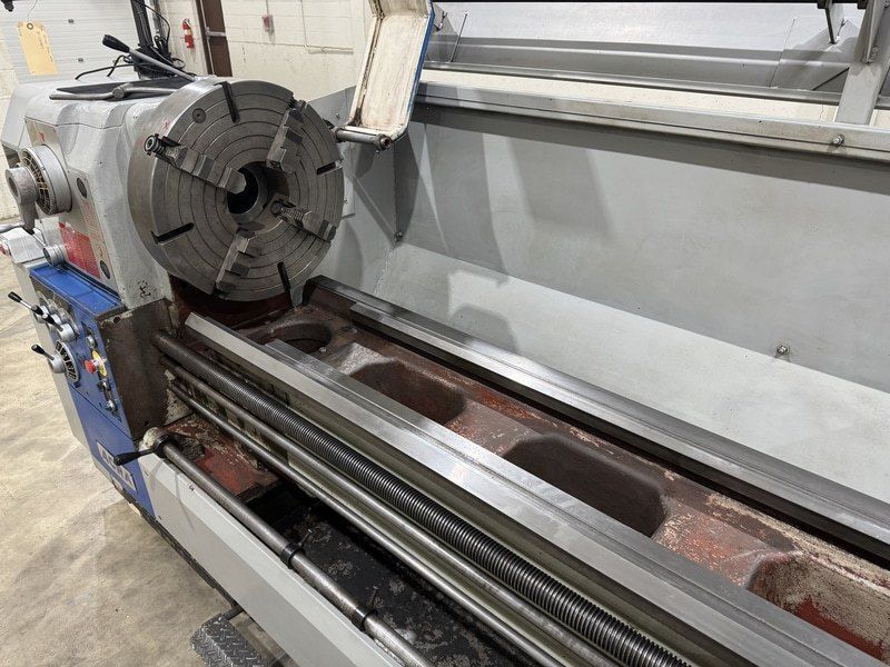 22"/31" x 120" Acra #22120, 19.5" 4-Jaw Chuck, 4" Bore, 2-Ax digital read out, Splash Guard, 2007 - Image 9