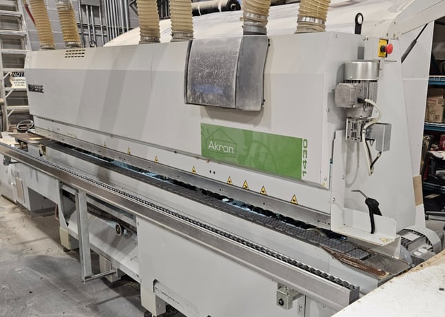 Biesse #Akron-1430, edge bander, heavy duty guillotine, standard EVA glue system, 2014 - Image 1