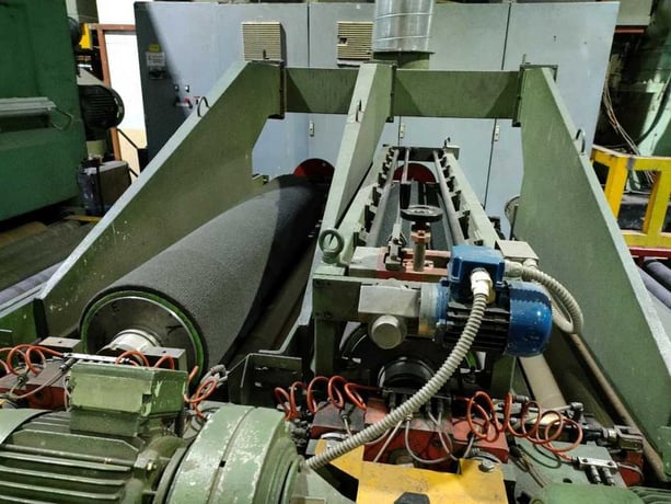 Imeas, polishing & brushing line, 60" W, automatic sheet loader, 1992 - Image 5