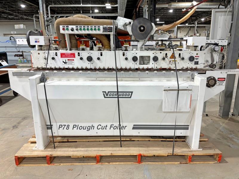 Voorwood #P-78, Groove Foiler, 0.5"-1.75" Part thickness, 4"-48" Part width, 0.375" Cut depth, 2015 - Image 1