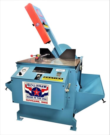 14" x 20" Roll-In #TF1420, tilt frame vertical band saw, 157" x 1" blade, 2 HP, 40-500 FPM, new - Image 1